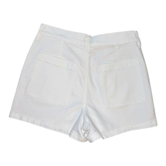 NEW J. Crew Women’s Size 6 (28) Optic White Wash White Utility Denim Short NWT - Picture 3 of 7
